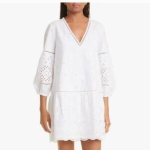 Club Monaco White Eyelet Dress